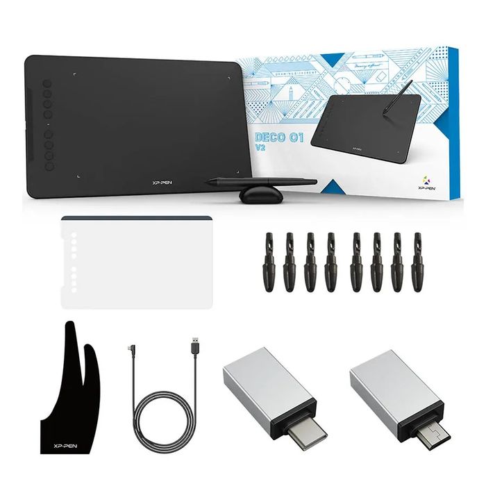 Абсолютно новый, запечатанный графический планшет XP-PEN Deco01V2