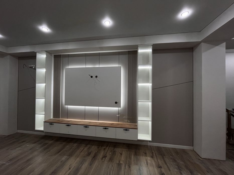 Бамбук панель абой шпаклевка