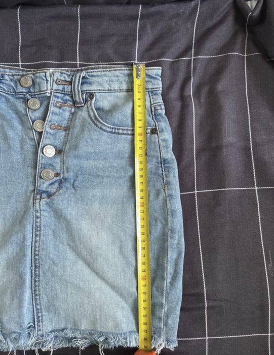 Pull&Bear fusta scurta denim marime S