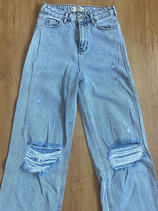 blugi rupti dama albastrii