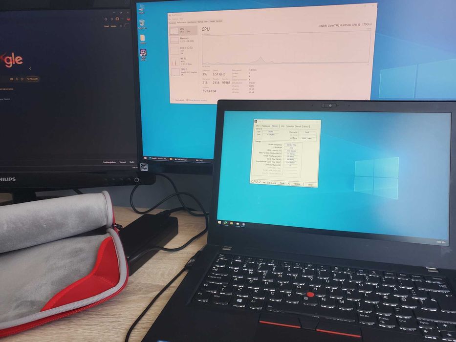 Laptop Lenovo ThinkPad T480 Intel i5 8th 16GB RAM Incarcator husa Dock