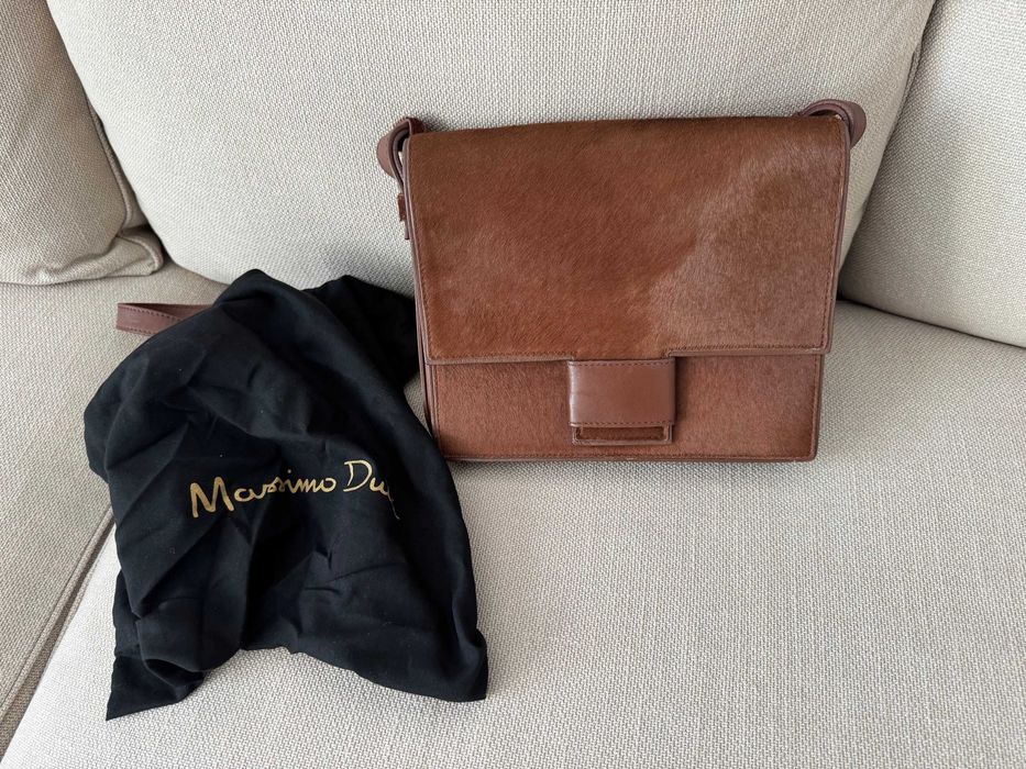 Винтидж кожена чанта Massimo Dutti 150лв