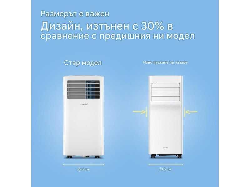 Мобилен Климатик Comfee Breezy Cool Pro 2.0 - 7000BTU, 790W, Бял