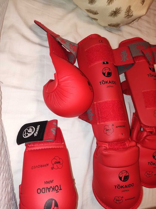 Set mănuși tibiere și botoși karate Tokaido copii marimea S