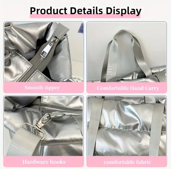 Сумка серебрянная женская