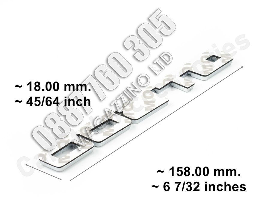 Емблема Мустанг GT 500 за Калник или задна броня Mustang Shelby GT500