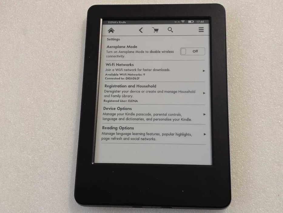 Ebook Reader Kindle 7th Gen (Model WP63GW), E-Ink 6 inch, 4GB Memorie