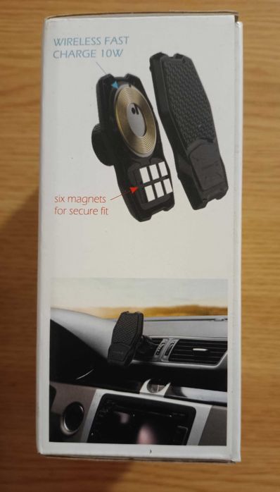 Kit Suport Auto+Incarcator Wireless Swissten S-GRIP, Air Vent 10W, nou