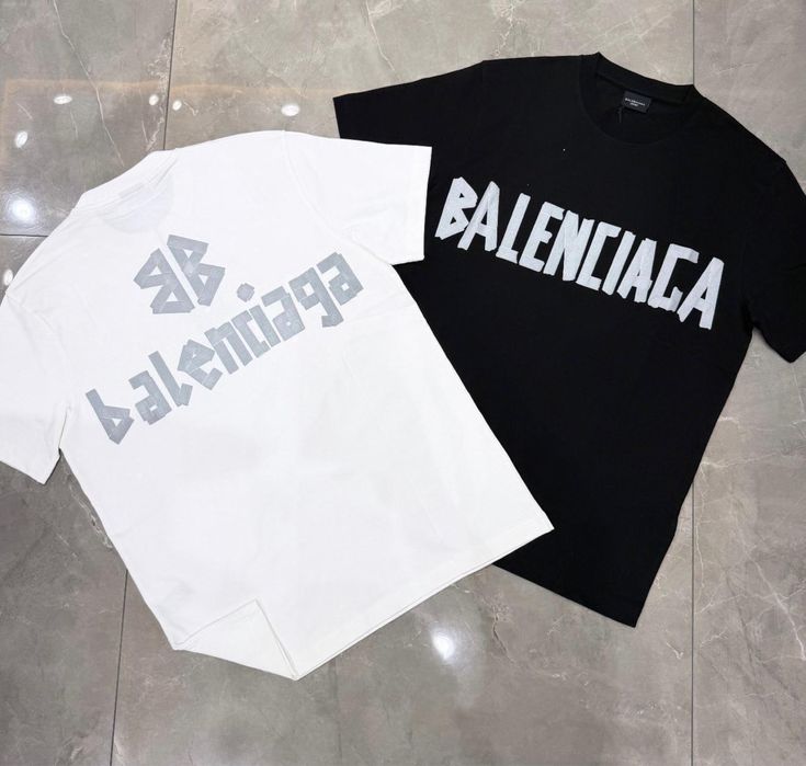 Tricou Barbati Balenciaga Negru/Alb!