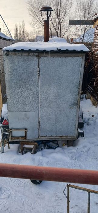 Баня передвижная на колесах