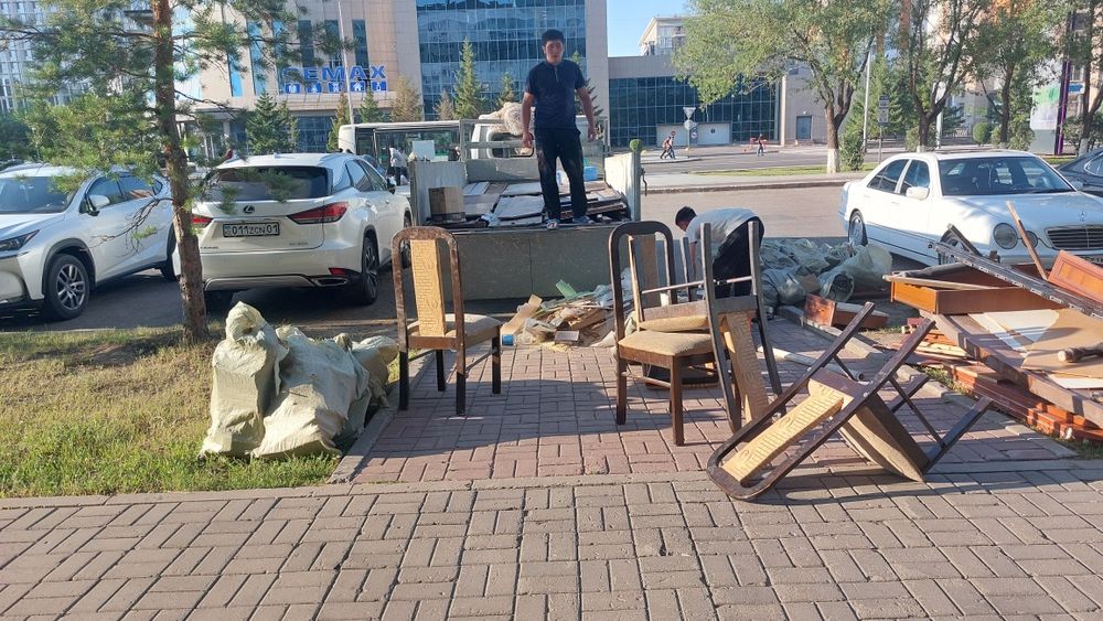 Вывоз мусора в Астане  Открытая Газель, с грузчиком и без