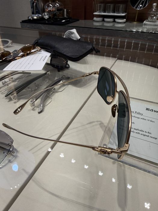 Ochelari Chrome Hearts Titan Gold