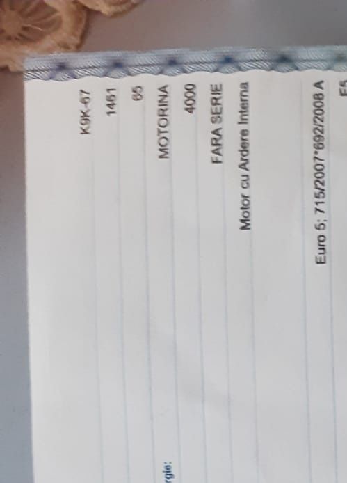 Motor Renault 1.5dci euro 5 230000km reali probat