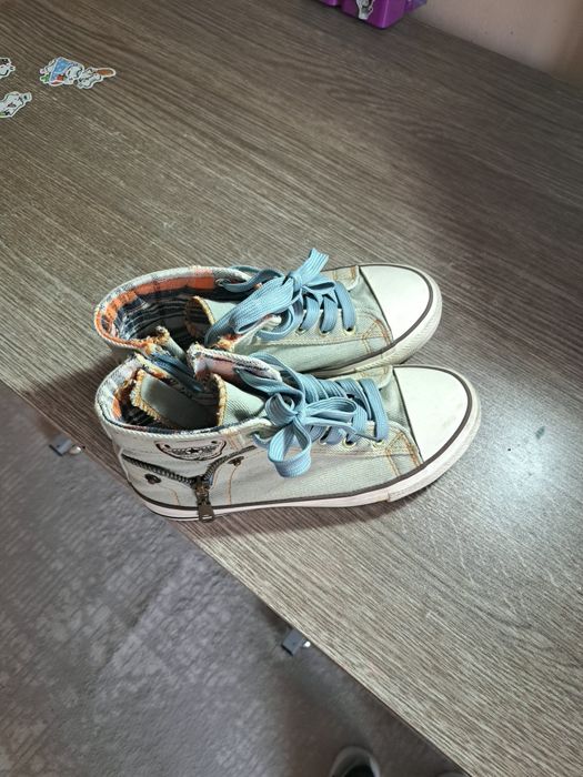 Кеды джинсовые детские.