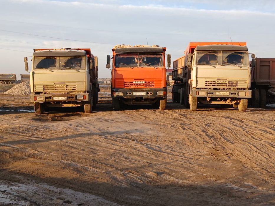 Услуги Камаз самосвалы с прицепом