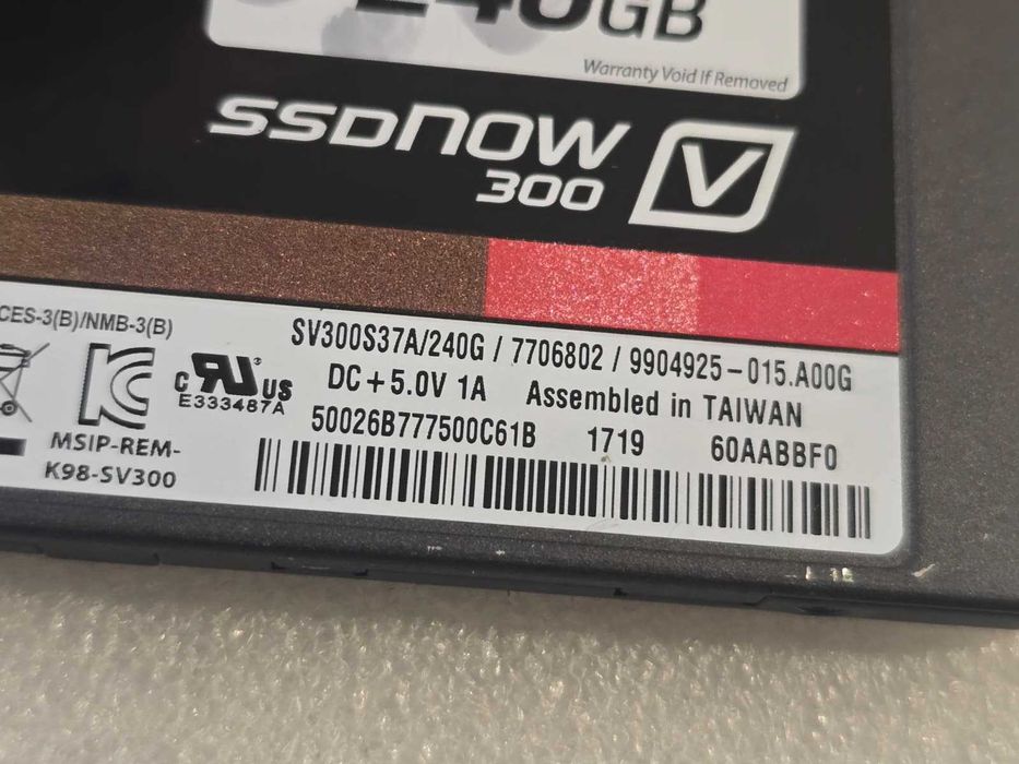 Solid State Drive, SSD Kingston SSDNow V300 240GB SATA III 2.5" SV300S37A/240G