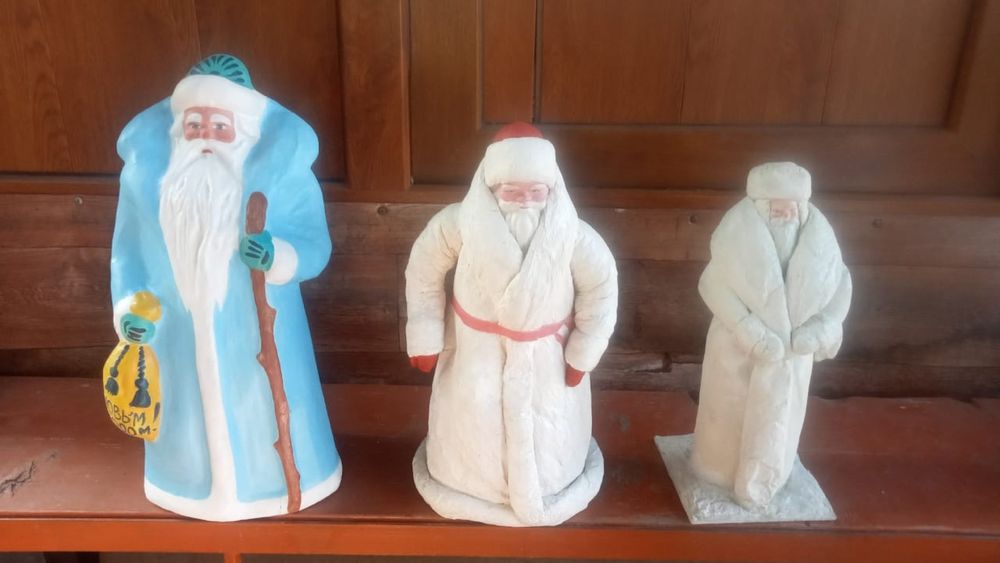 Дед мороз из пенопласта,пластика, из ваты