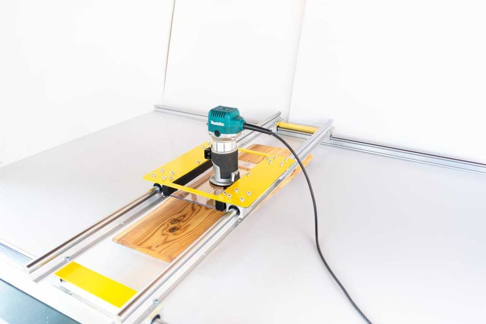 Sanie Frezare Profesională / Router Sled Aplanare Lemn Masiv / Blaturi