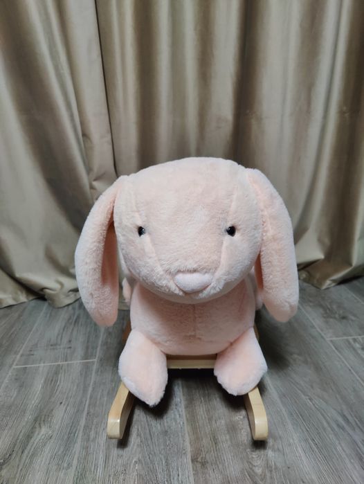 Balansoar copii iepuras roz Homcom