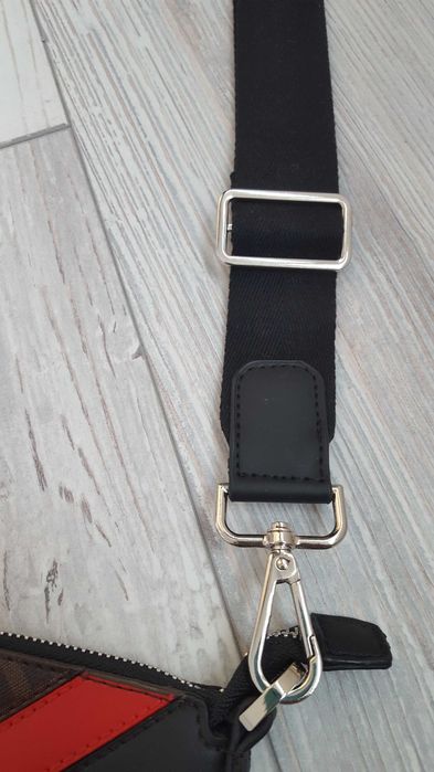 Нова оригинална мъжка кожена чанта FENDI MESSENGER BAG