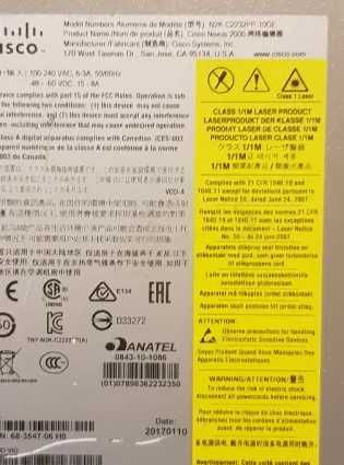 Cisco Nexus 2232PP Fabric Extender, 32x10Gb SFP+ и 8 uplink порта