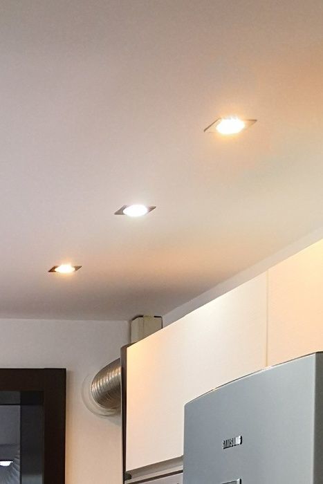 3 spoturi incastrabile din inox mat