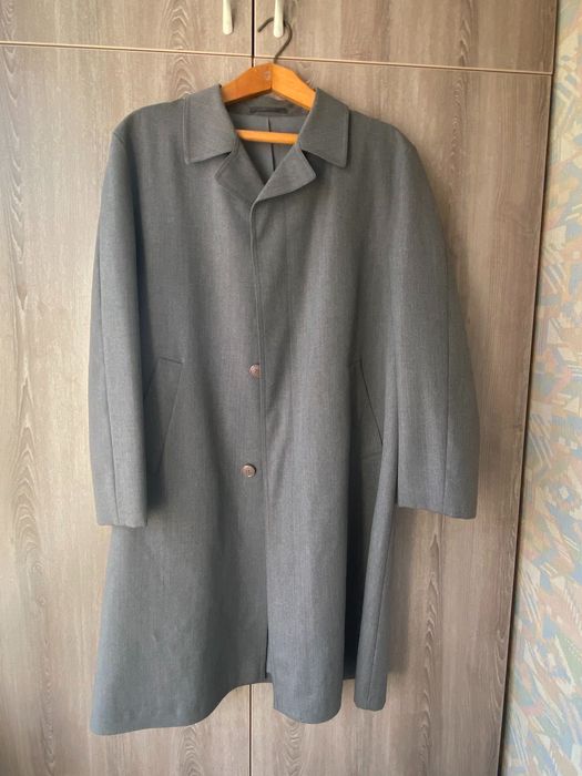 Плащ мужской серый классический