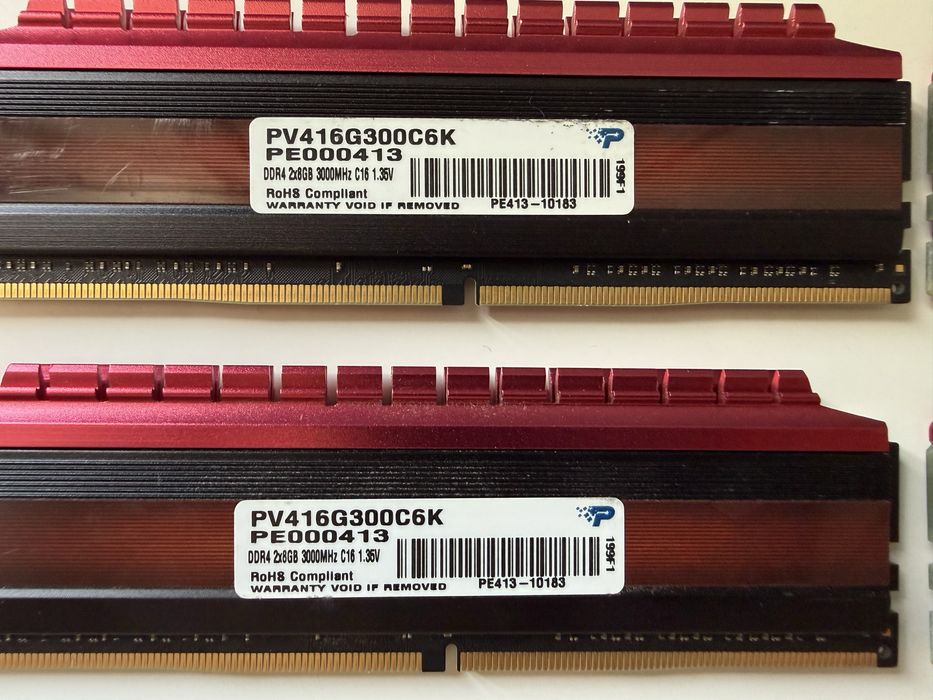 DDR4 2x8GB | 16GB | 3000MHz | 3200Hz