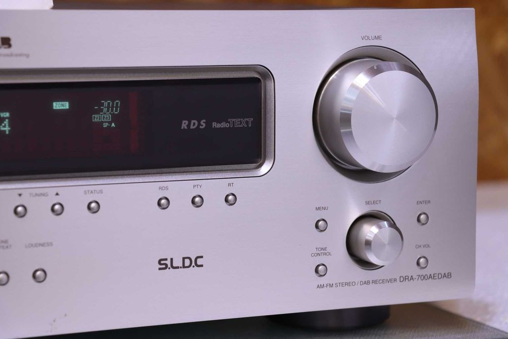 Receiver Stereo Denon DRA-700AEDAB, 2x105W, Tuner DAB/FM, Silver