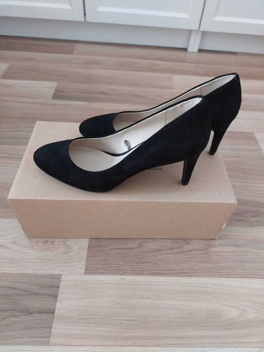 Pantofi,MARK&SPENCER(Autograph),negri,toc 8 cm,NOI