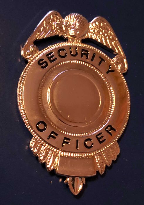 Insignă metalică Security Officer – American Emblem, colecție/uz