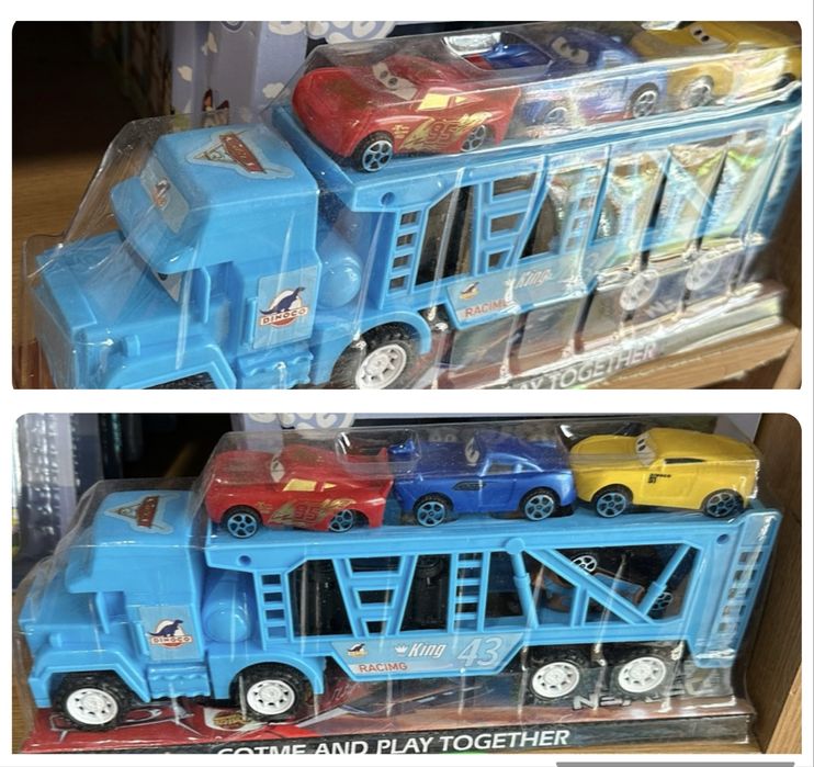 Автовоз с колички МакКуин Колите, McQueen The Cars