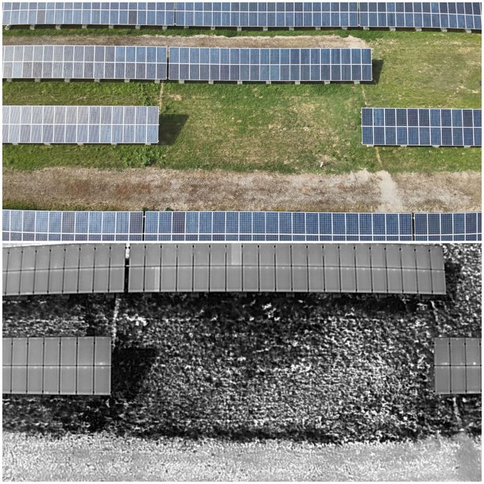 Индустриални инспекции дрон с термо камера услуги с дрон Термографски