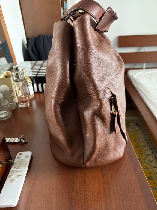 Geanta piele Massimo Dutti
