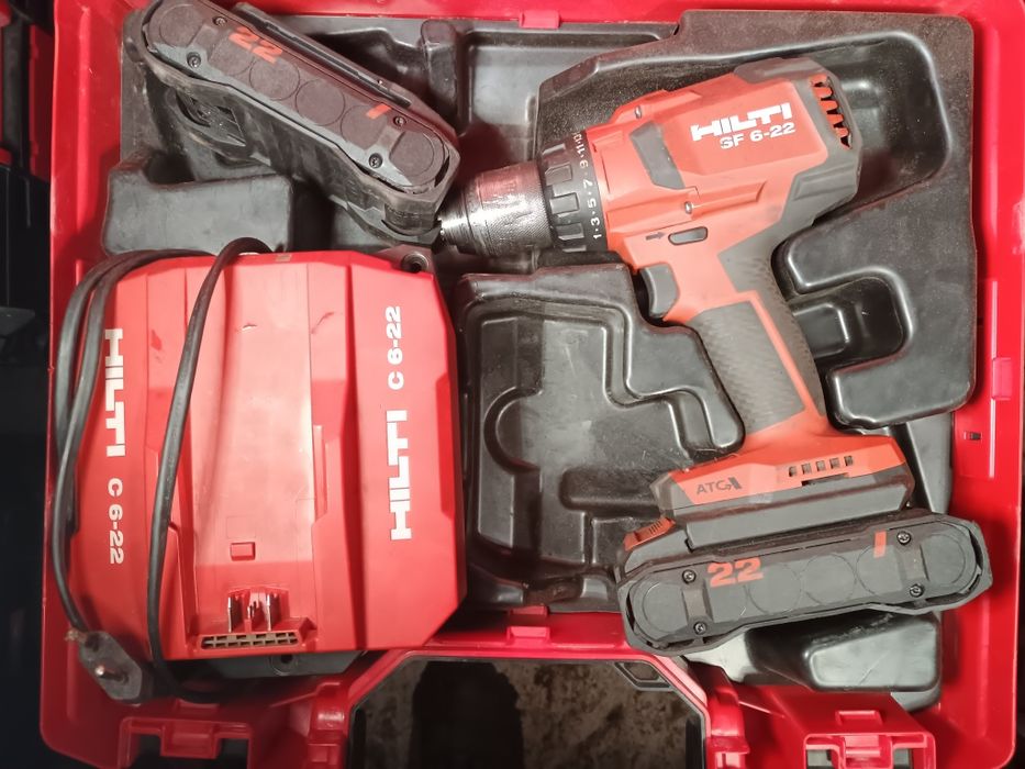 Filetanta hilti sf6 22 nuron ,cutie,2 baterii,incarcator