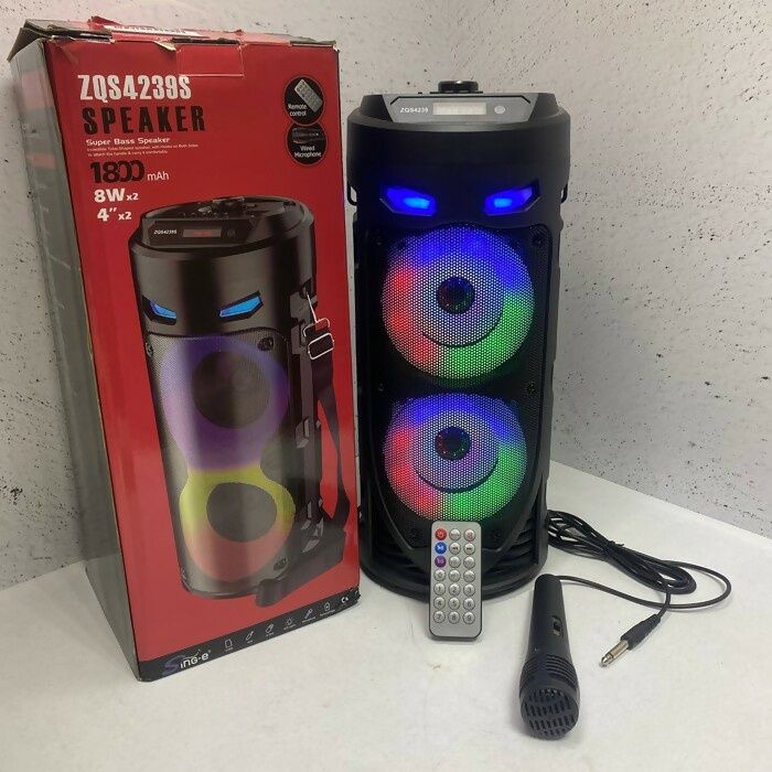 БЕПУЛ Доставка,Янги Караоке Колонкалар ZQS4239(42см)+Микрофон. kalonka