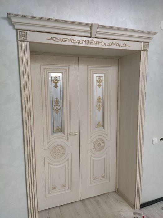 Установка дверь есік орнатамыз