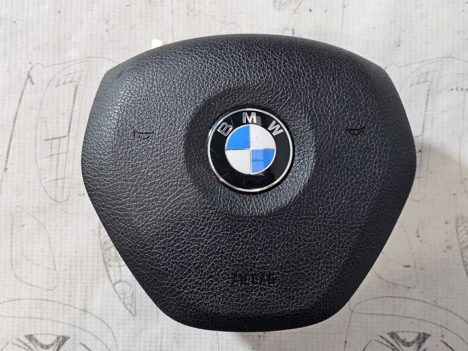 Airbag volan șofer BMW Seria 1 F20 F21 / Seria 3 F30 F31 2011-2019 2013 1.6i 125kW Cod OEM: 6791332-08, 32306791332, 6791332 (5E3)