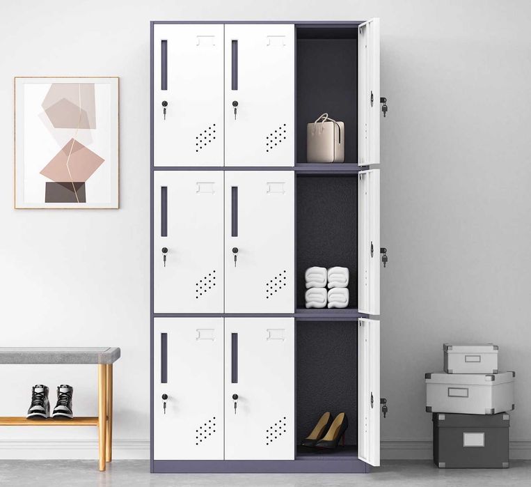 Металлический шкаф для раздевалки подходит для офиса и работы в наличи