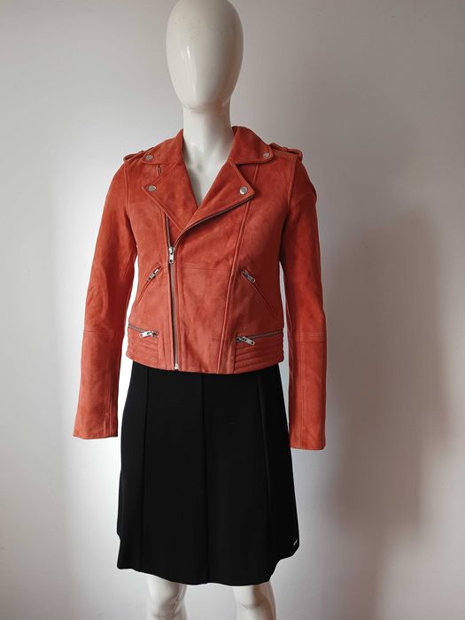 Geacă de piele naturala Maje nouă