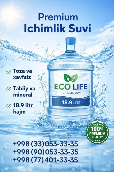 Kuller uchun toza ichimlik suvi