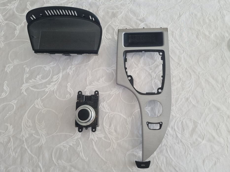 Display Bord navigație mare ccc bmw e60 + joystick consola + trim