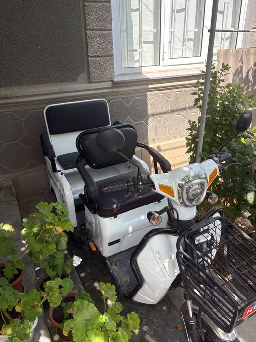 Triciclu electric cu doua locuri