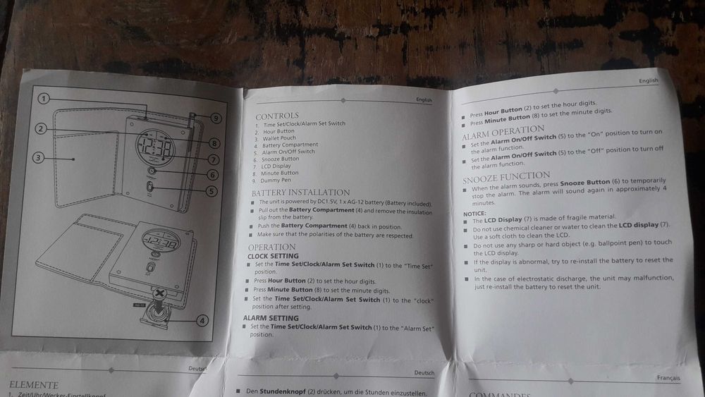 радио транзистор с антена, будилник Marksman в кожен калъф сензорен