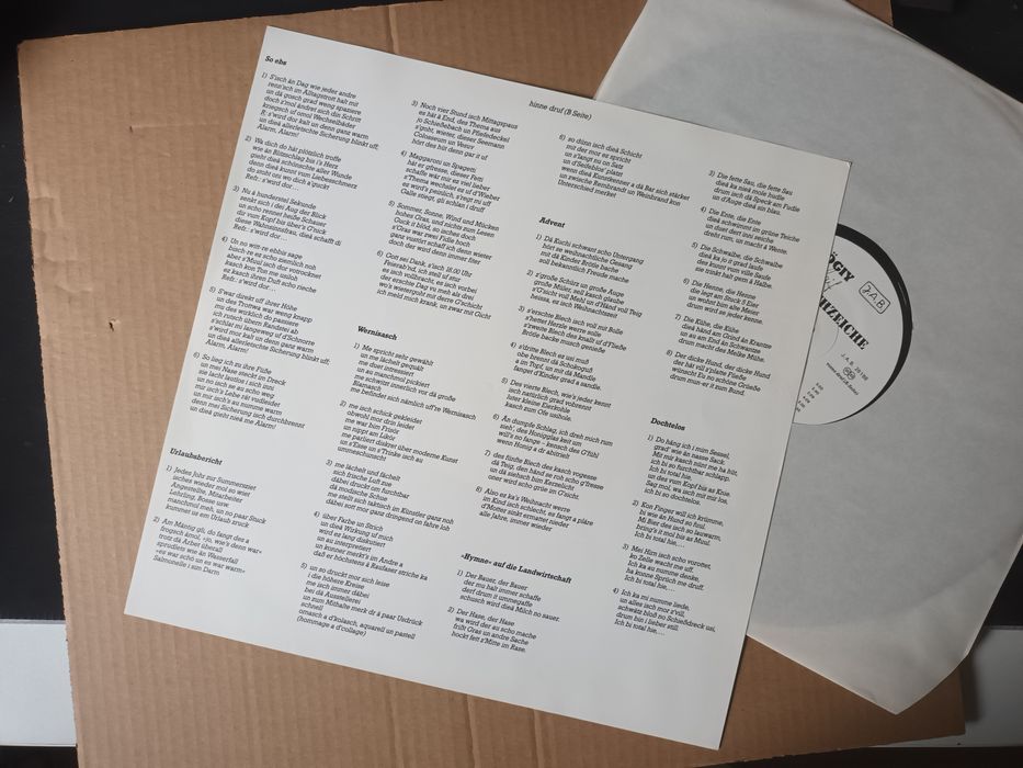 Vinyl german Rauchzeiche Bogiy laif raritate