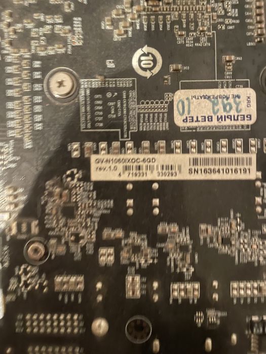 Видеокарта GTX 1060 6 gb OC