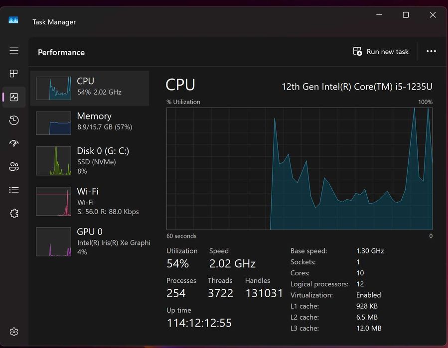 Лаптоп Asus Vivobook 16 инча OLED 3.2k (3200 x 2000), 120 Hz. X1605ZA