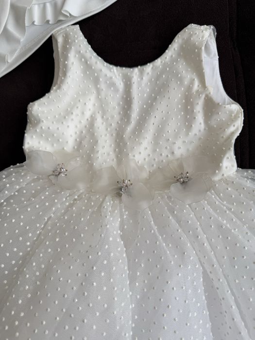 Марков комплект за кръщене (рокля Petite Fleur) 92-98см