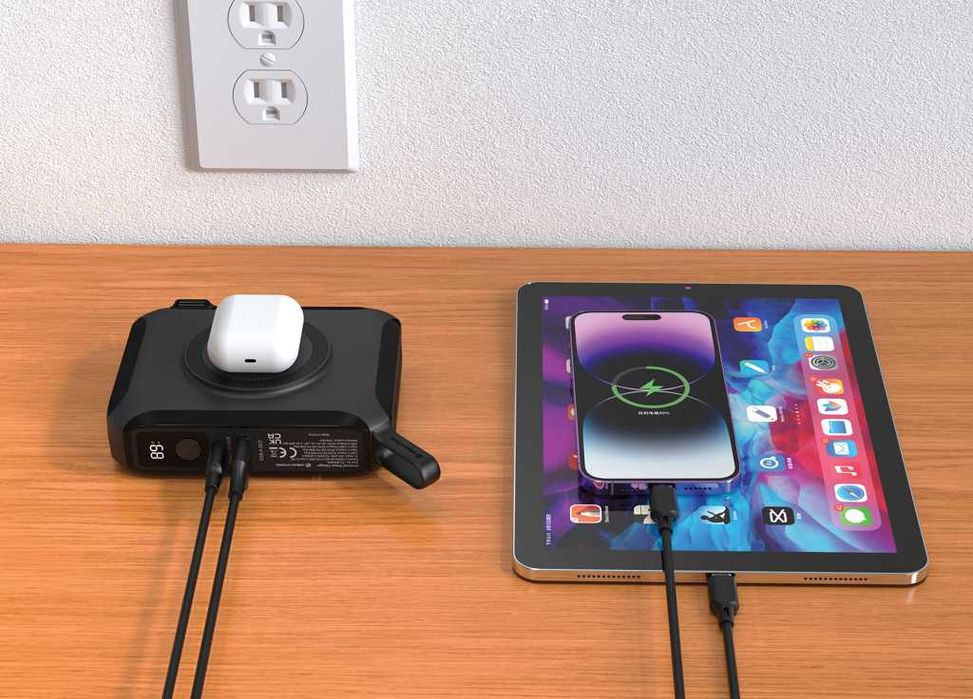 Универсално мощно зарадно устройство OXNARD 5 В 1 65W