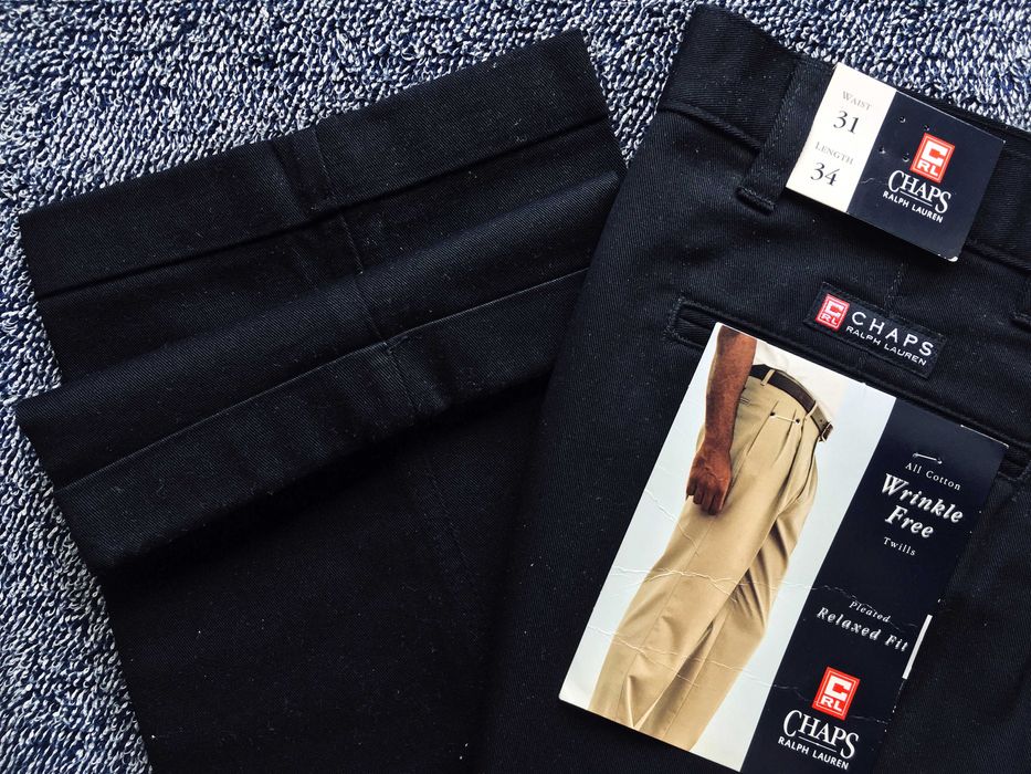 VINTAGE 2000 RALPH LAUREN® CHAPS® Pleated Trousers — W31 L34